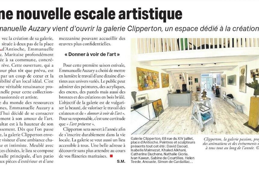 La Galerie CLIPPERTON se fait connaître !