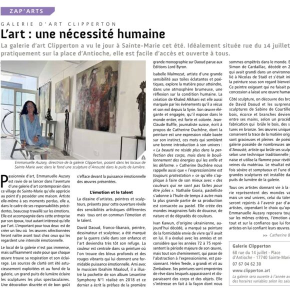 L&rsquo;art : une nécessité humaine