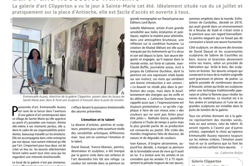 L&rsquo;art : une nécessité humaine