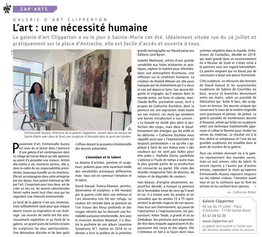 L&rsquo;art : une nécessité humaine